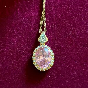 Jackie Kennedy Reproduction Pink Kunzite Necklace